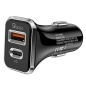 Preview: Kfz-Ladegerät set iPhone PD2 5A 36W inkl. Kabel 1x USB A & 1x USB C für Zigarettenanzünder 12-24V